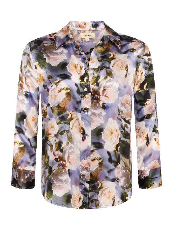 Weekend Specials to Enjoy DANI BLOUSE - MULTI DISTRESSED FLORAL