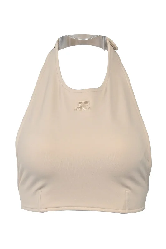 Flash Sale [WW39384] Courrèges | Sleeveless Top