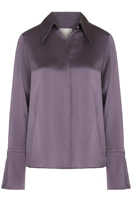 Weekend Bargains Await You Object Of Affection Blouse - Plum