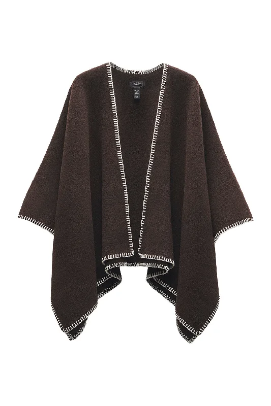 Value Pack Ingrid Poncho - Mahogany