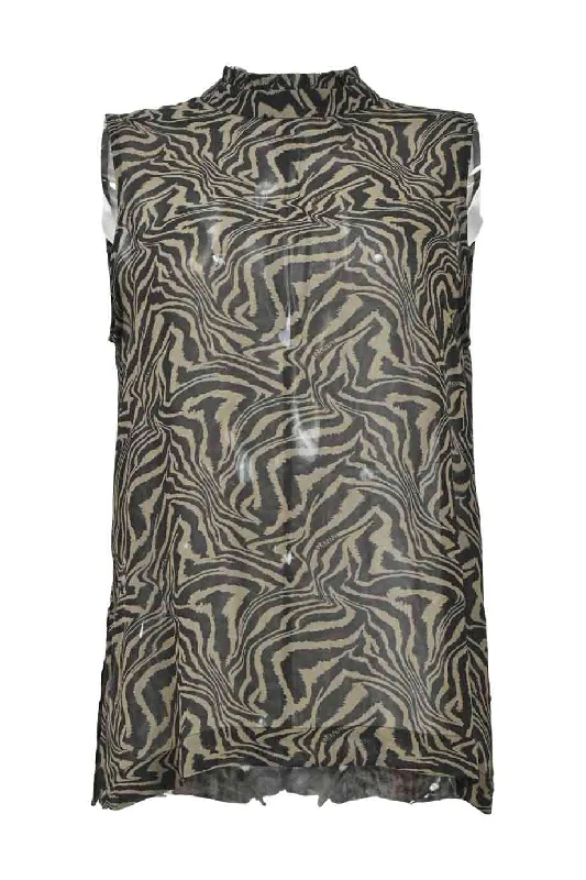 Crazy Deal [WW38942] Ganni | Sleeveless Top