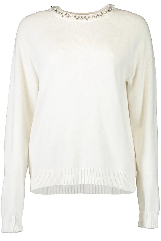 Celebrate the Weekend with Discounts Raglan Crewneck - White