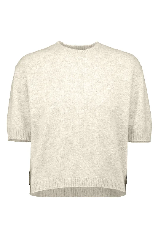Weekend Savings Spectacle Half Sleeve Sweater - Fleur De Sel