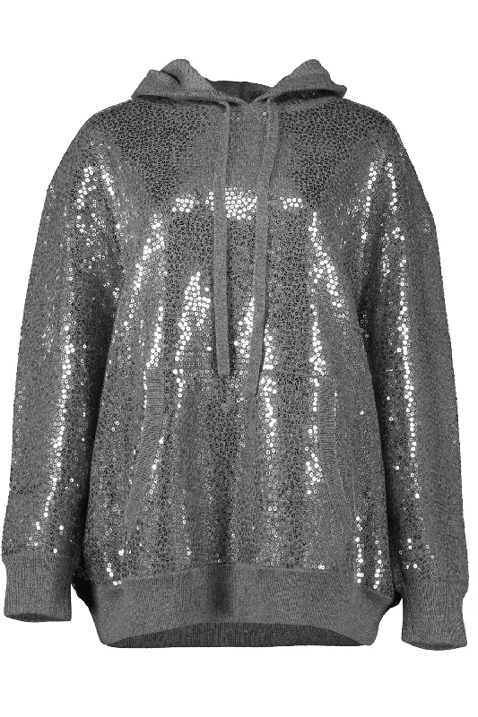 Extra Discount Embellished Hooded Sweatshirt