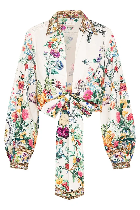 Weekend Specials to Grab Cropped Wrap Shirt