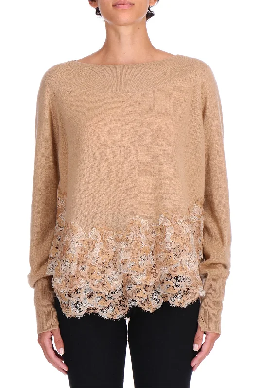 Weekend Specials to Cherish Embroidered Boatneck Sweater