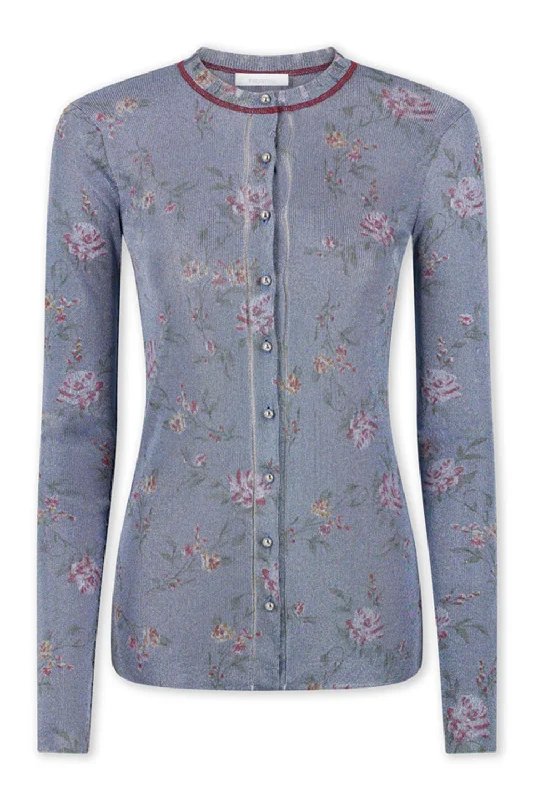 Weekend Deals You Can't Resist FLORAL CREWNECK CARDIGAN