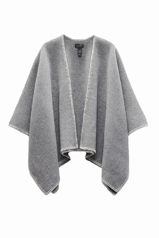 Weekend Special Ingrid Poncho - Mid Grey
