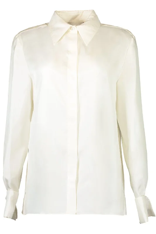 Weekend Specials to Enjoy Jewel Cuff Link Button Down Blouse