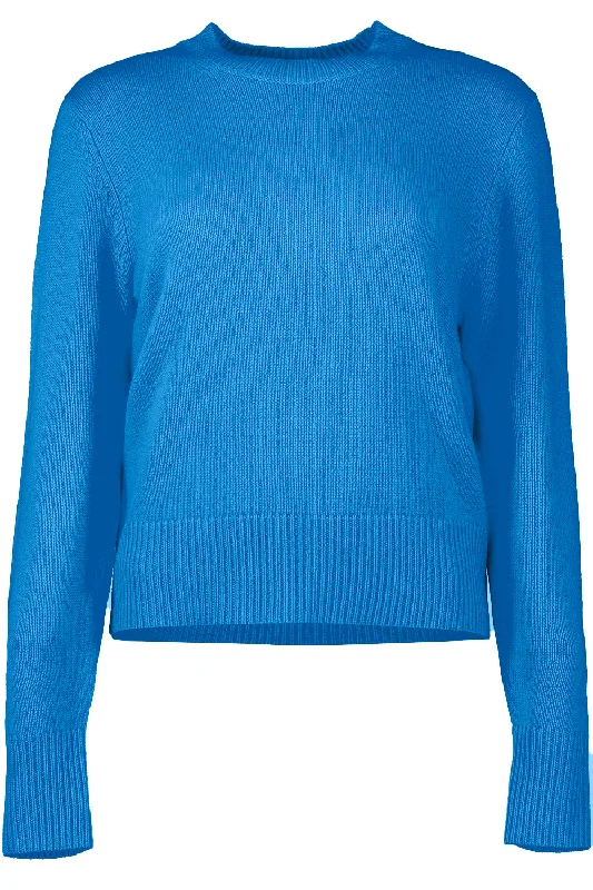 Weekend Discounts to Delight Long Sleeve Sweater - Summer Sky