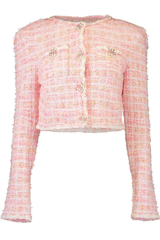 Best Seller Check Cropped Cardigan