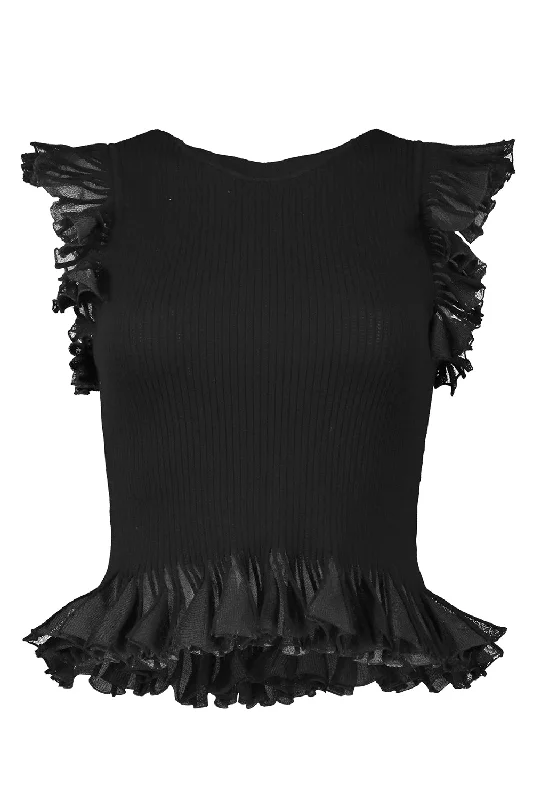 Weekend Bargains to Cherish Leila Top - Black