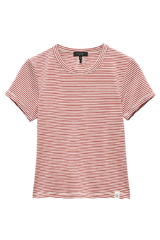 Super Bargain Luca Baby Tee - Red Ivory