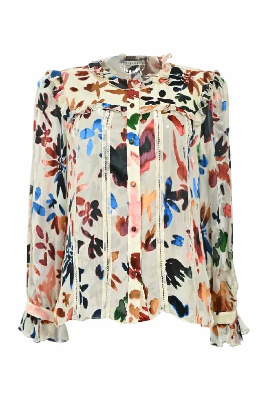 Weekend Specials to Relish [WW37752] Alice + Olivia | Long sleeve top