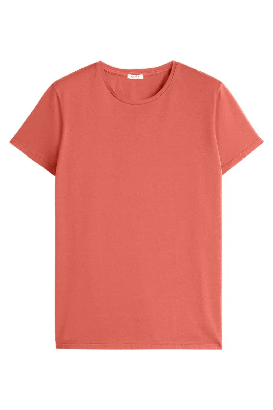 Stock Clearance Crew Neck Tee - Coral