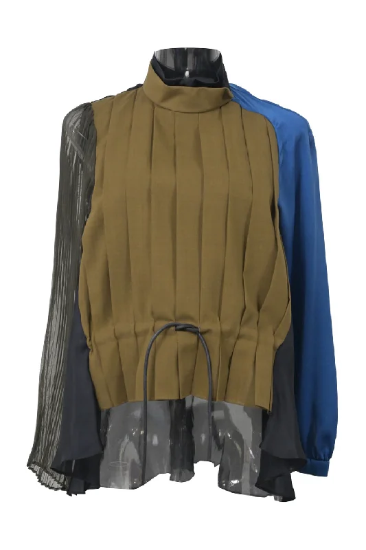 Shop Now [WW38229] Sacai | Long sleeve top