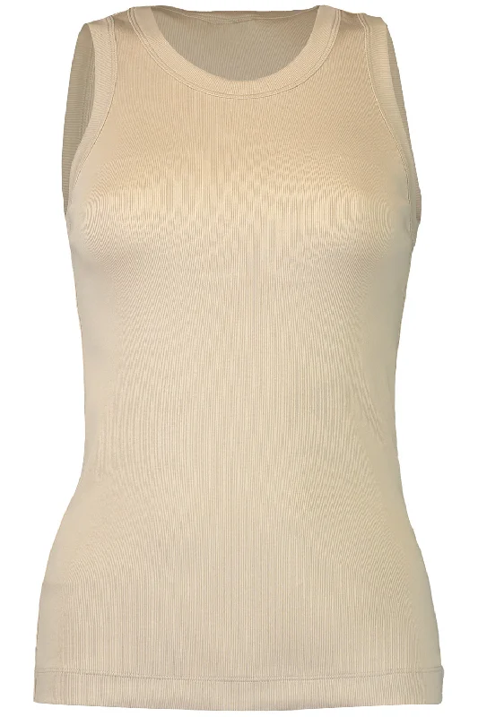 Weekend Deal Scoop Neck Tank - Light Beige