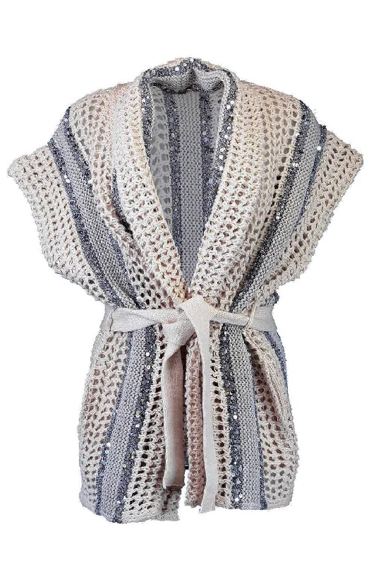Weekend Steals Await Dazzling Stripe Cardigan