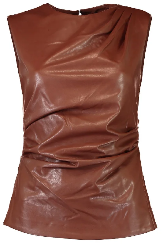 Weekend Specials Just for You Wynter Top - Chestnut