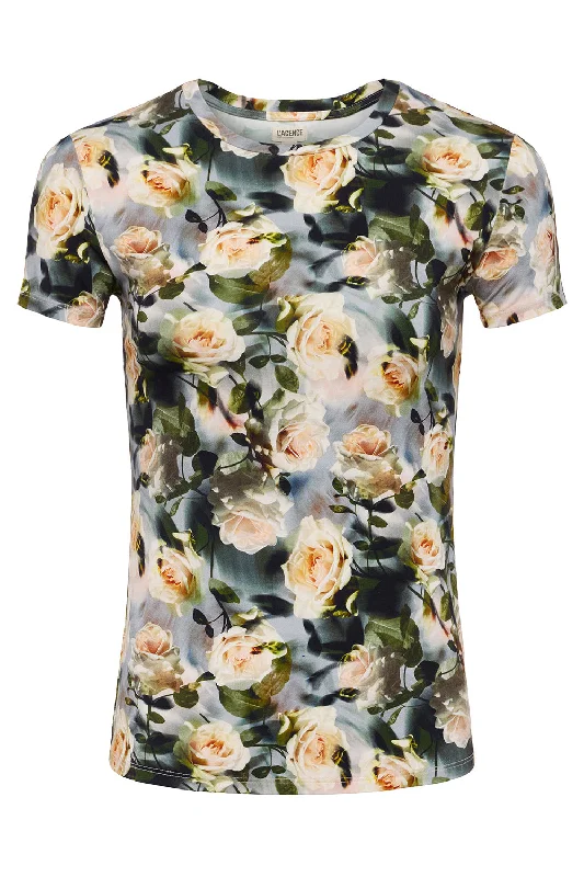 Weekend Discounts to Celebrate RESSI TEE - MULTI DISTRESSED FLORAL