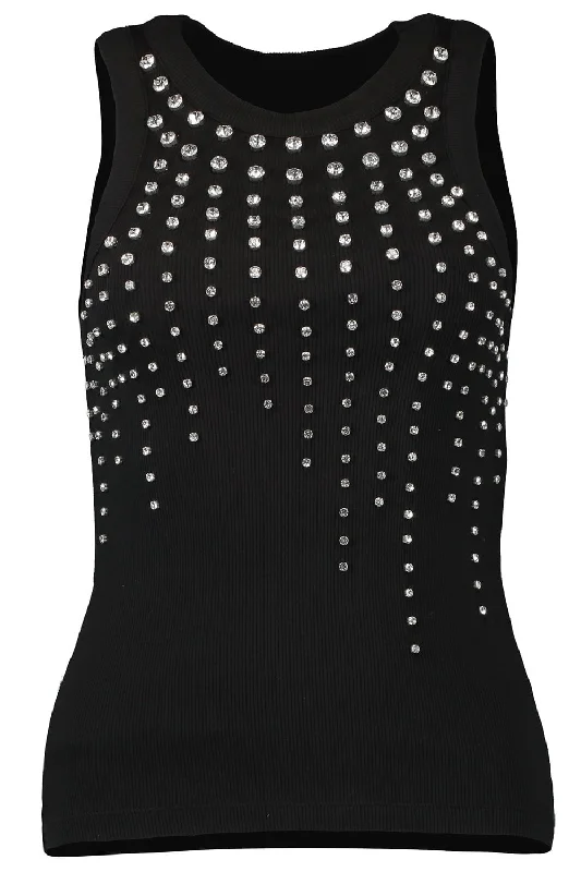 Weekend Deals That Please Cascading Crystal Tank Top