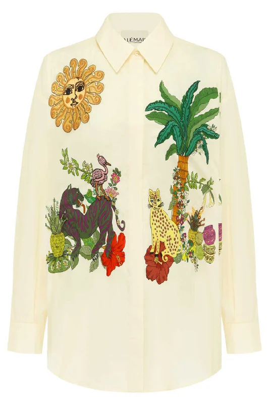 Lowest Price Tiger Embroidered Shirt
