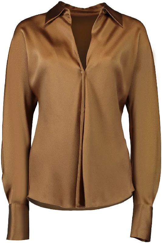 Overstock Sale Bias Long Sleeve Blouse