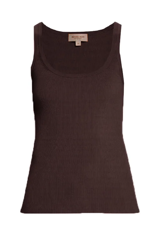 Super Deal Ribbed Tank Top - Nutmeg