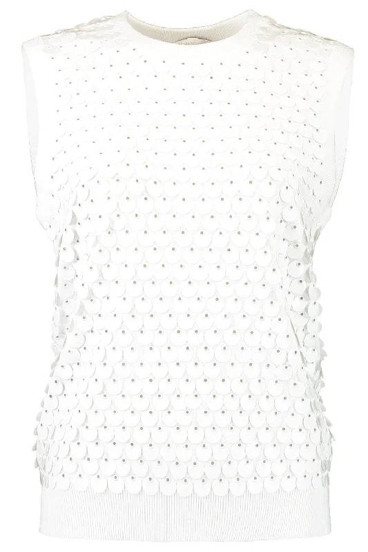 Super Savings Paillette Embellished Sleeveless Sweater