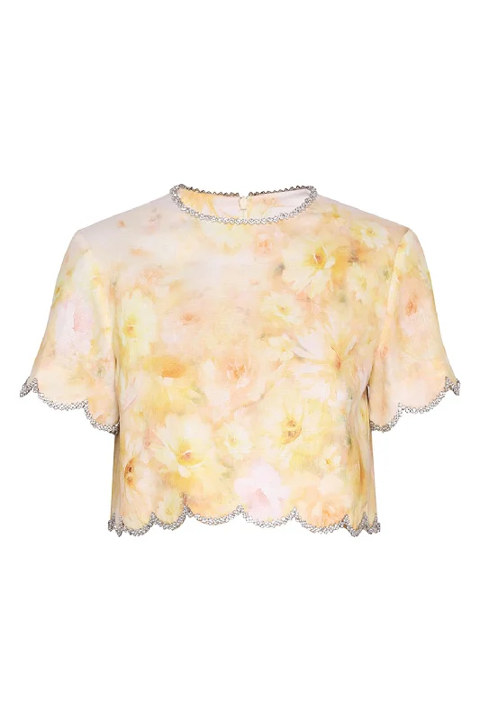 Weekend Specials to Cherish Crush Scalloped Top