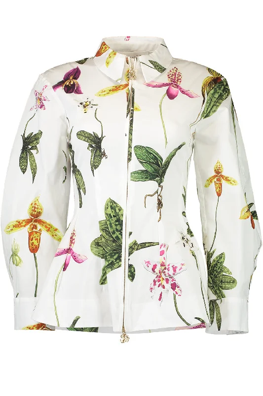 Weekend Deals That Spark Zip Front Orchid Blouse