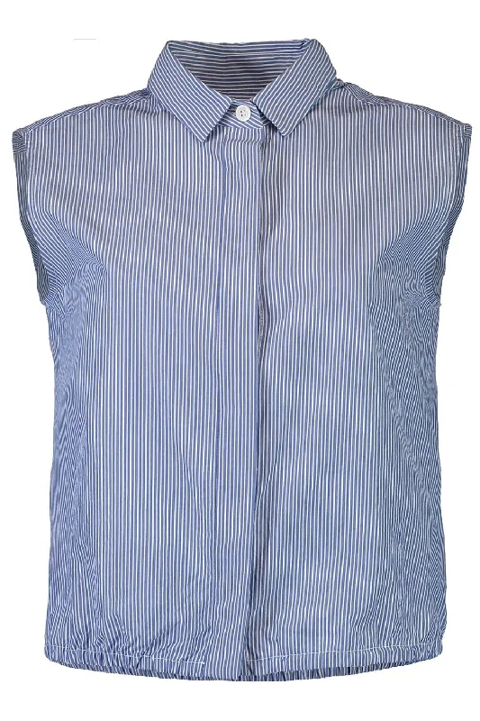 Pay Less Sleeveless Collar Top