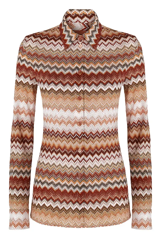 Reduced Price Multi Tones Long Sleeve Shirt