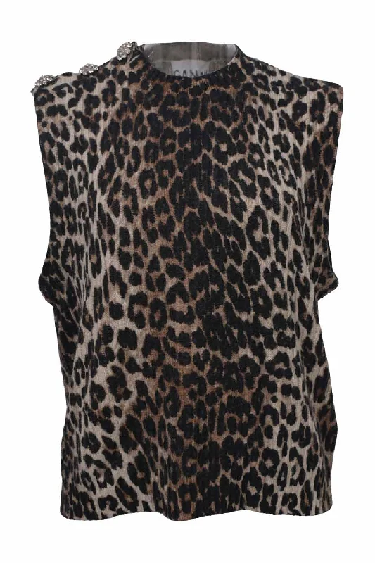 Weekend Discounts to Delight [WW42379] Ganni | Sleeveless Top