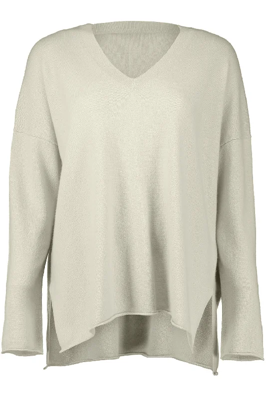 Final Offer LONG SLEEVE VNECK SWEATER - FLEUR DE SEL