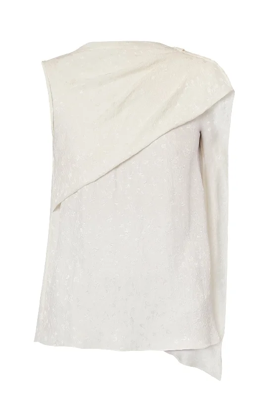 Mega Sale Asymmetric Drape Blouse