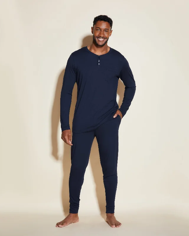 Weekend Savings Extravaganza Pigiama Da Uomo Con Top Henley E Pantaloni  Jogger