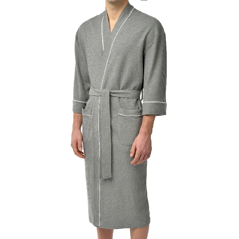 Weekend-Only Price Drops Big and Tall Knit Waffle Kimono
