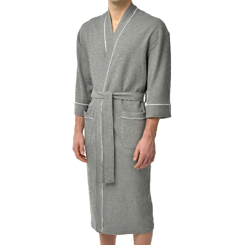 Weekend Savings Spree Knit Waffle Kimono Robe