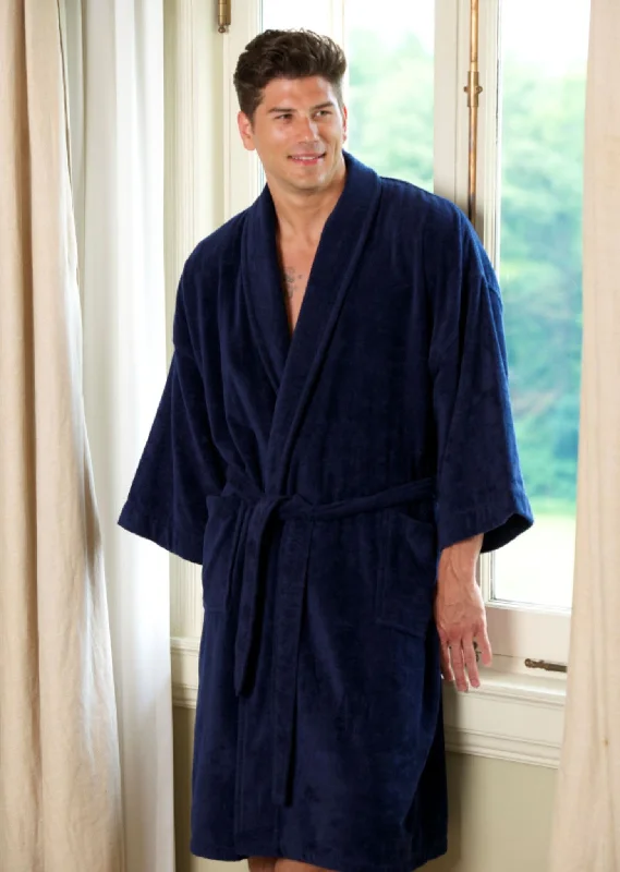 Celebrate the Weekend with Discounts Solid Terry Velour Shawl Robe