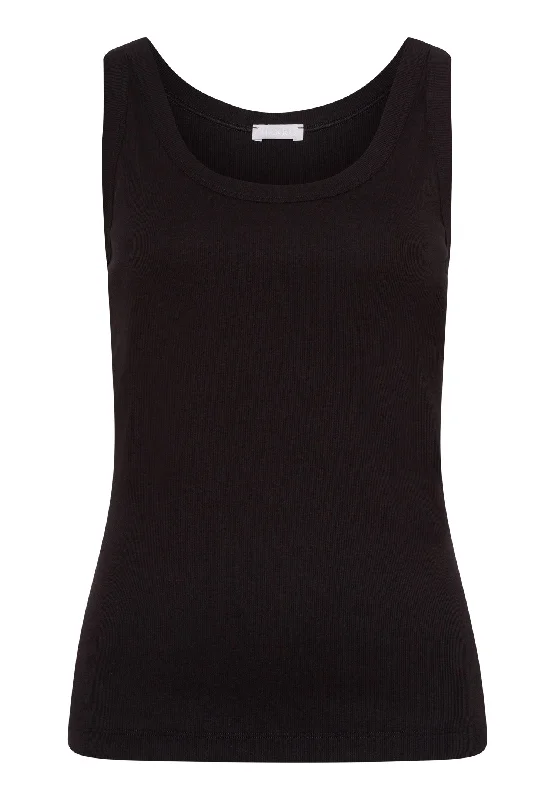 Instant Savings Sleep And Lounge Ribbed Cotton Tank Top | Black 74841-019