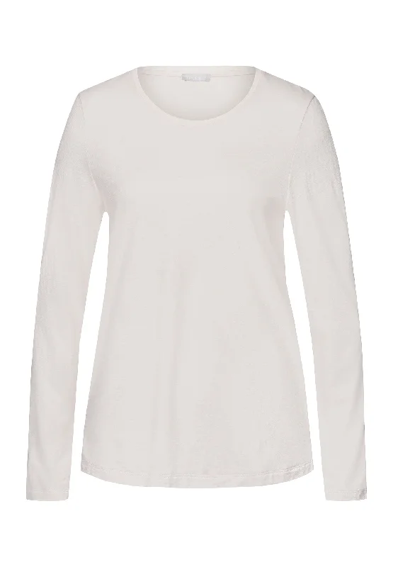Limited Offer Sleep And Lounge Relaxed Round Neck Top | Rose Cream 74844-1393