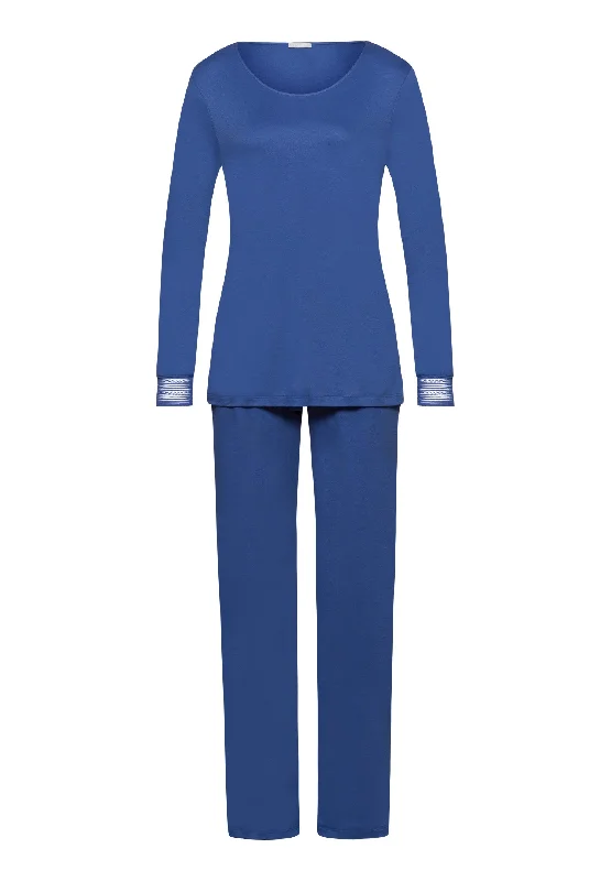 Special Price Sophie Long Sleeve Pajama Set | Blue Horizon 74879-2546
