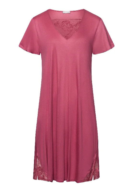 Can't Resist Eva TENCEL™ Lace Accented Nightgown | Rose Wine 74886-2414