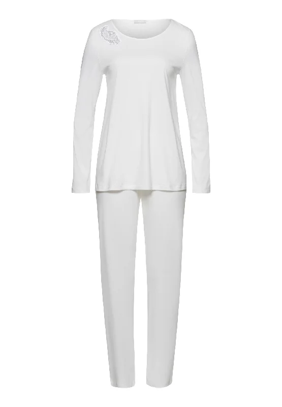 Weekend Savings Fiesta Anne Cotton Long Pajama Set | Off White 74894-102