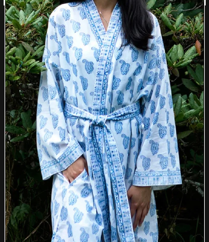 Weekend Discounts to Enjoy ANOKHI~ Short midi kimono robe