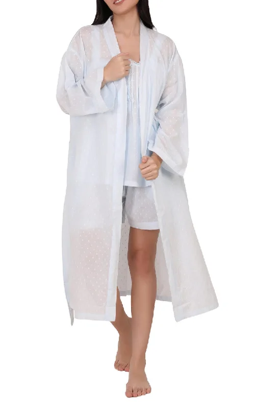 Weekend Deals That Sizzle Arabella Sonia Cotton Robe in Soft Blue Hailspot MD-74B1