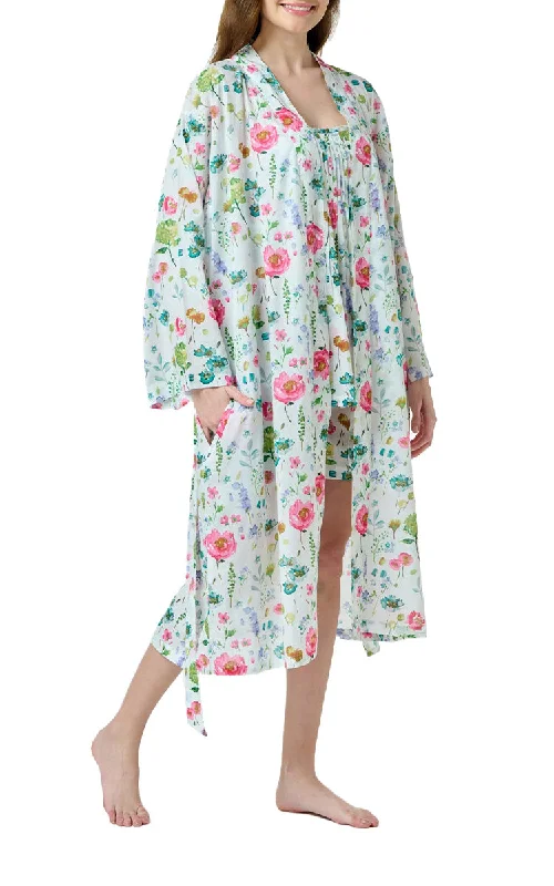 Bargain Alert Arabella Sonia Cotton Robe in Vibrant Floral MD-75A1