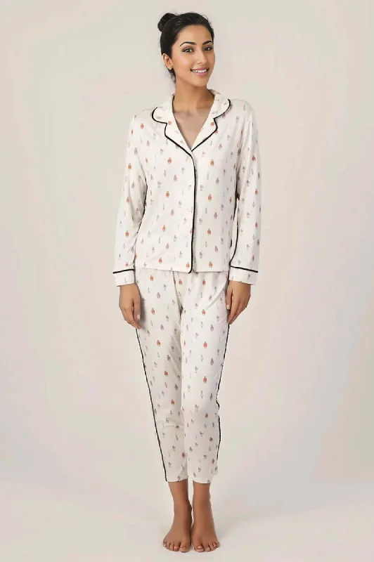 Weekend Offers That Shine Morning Coffee Bamboo Slim Long PJ