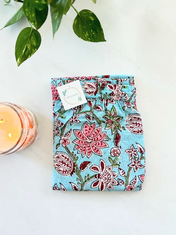 Steal Deal Cotton Pajama Pants Women - Blushing Blooms